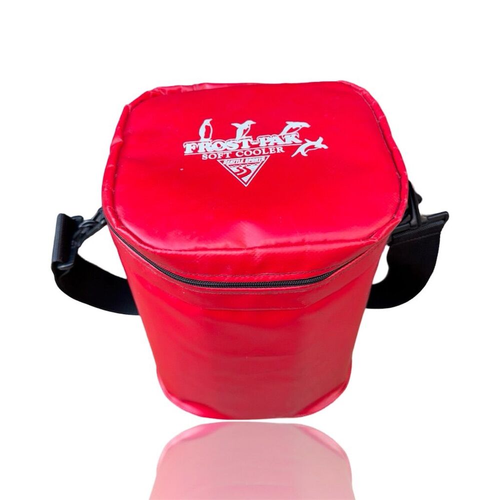 Vintage Seattle Sports FrostPak Soft Cooler Red with Shoulder Strap: GUC
